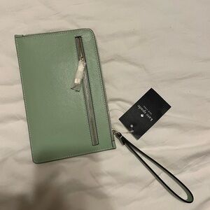 Kate spade wristlet “beach gals” green